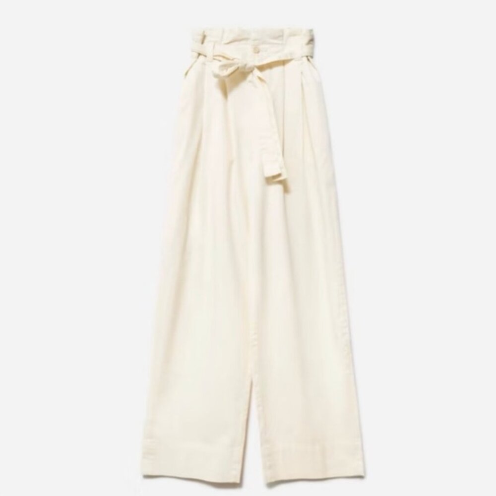 Everlane - The Paper Bag Pant - Organic Cotton - Ivory Cream